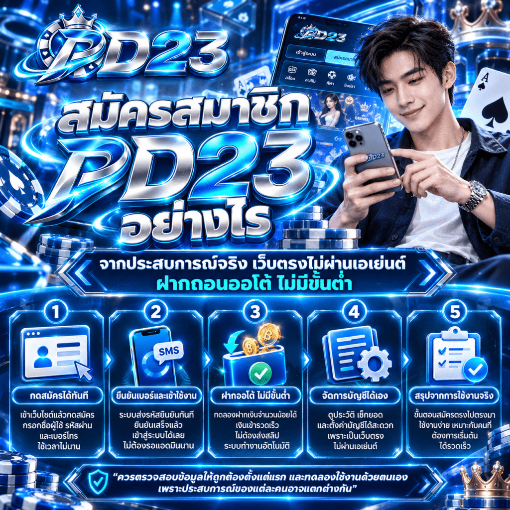 สมัครสมาชิก PD23 อย่างไร จากประสบการณ์จริง
